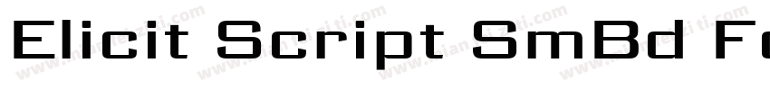 Elicit Script SmBd Formal字体转换